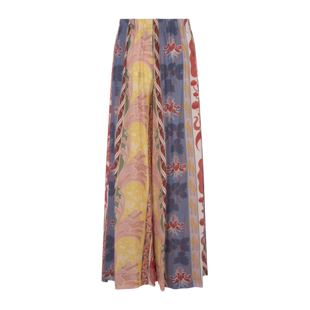 ETRO Kleurrijke Zomer Flared Broek Multicolor Dames