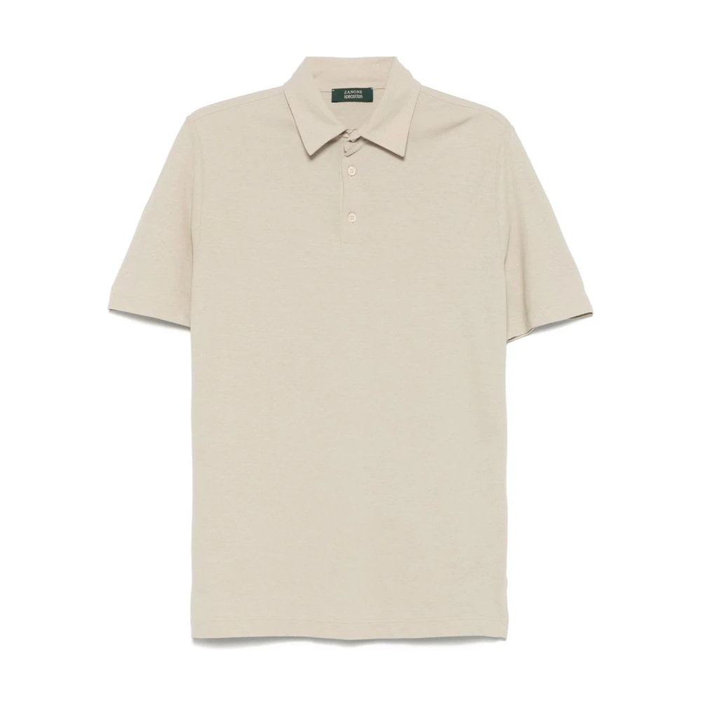Zanone Beige T-shirts en Polos Beige Heren