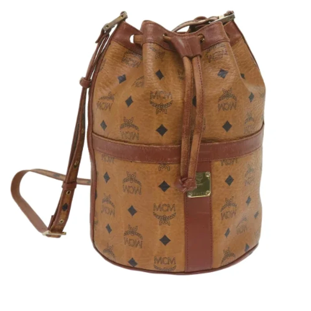 MCM Pre-owned Leather shoulder-bags Brown Dames