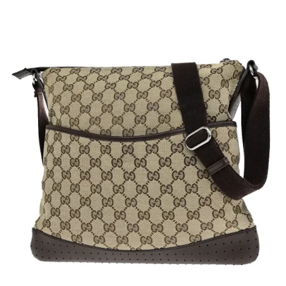 Gucci Vintage Pre-owned Canvas gucci-bags Brown Dames