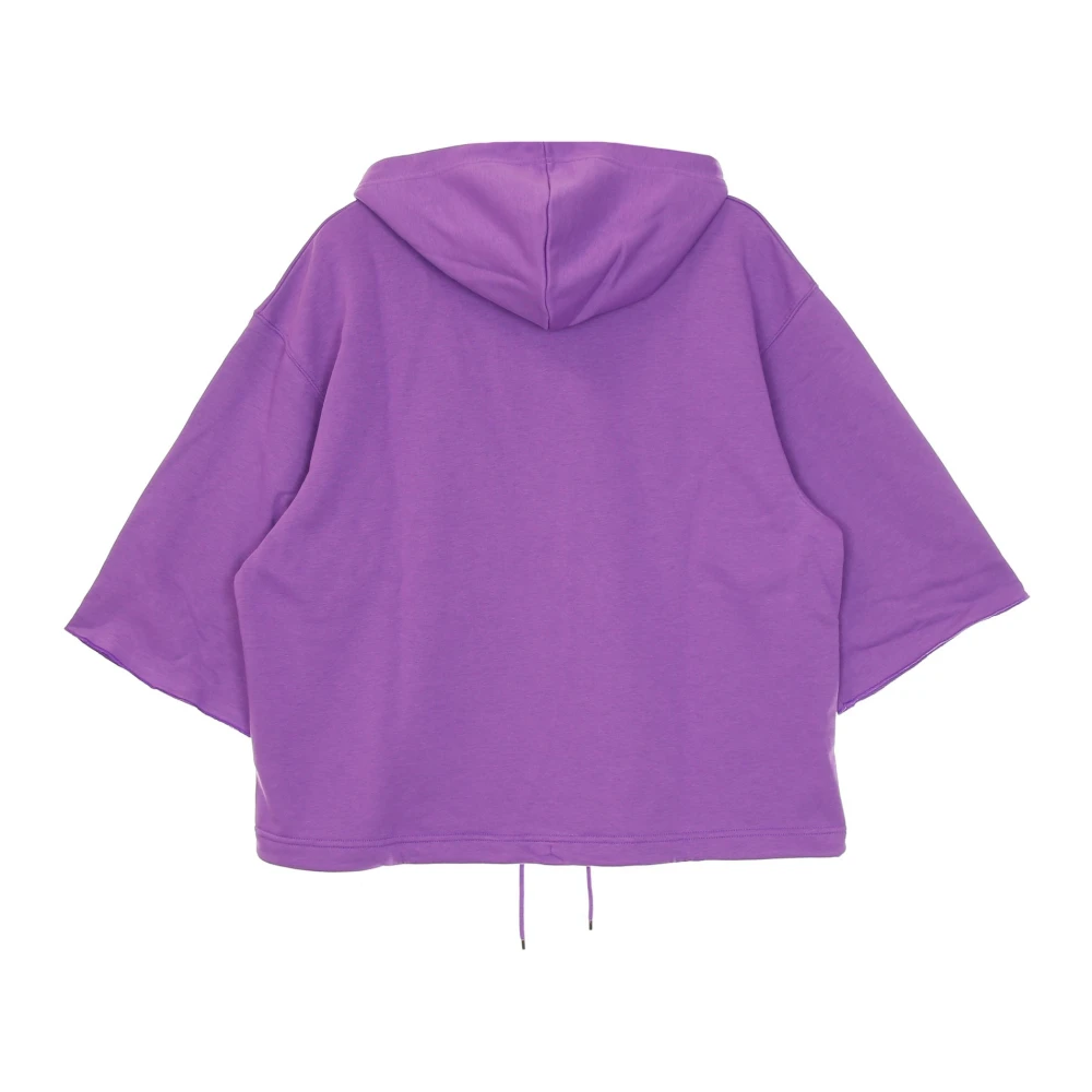 Nike Korte mouwen hoodie French Terry Purple Dames