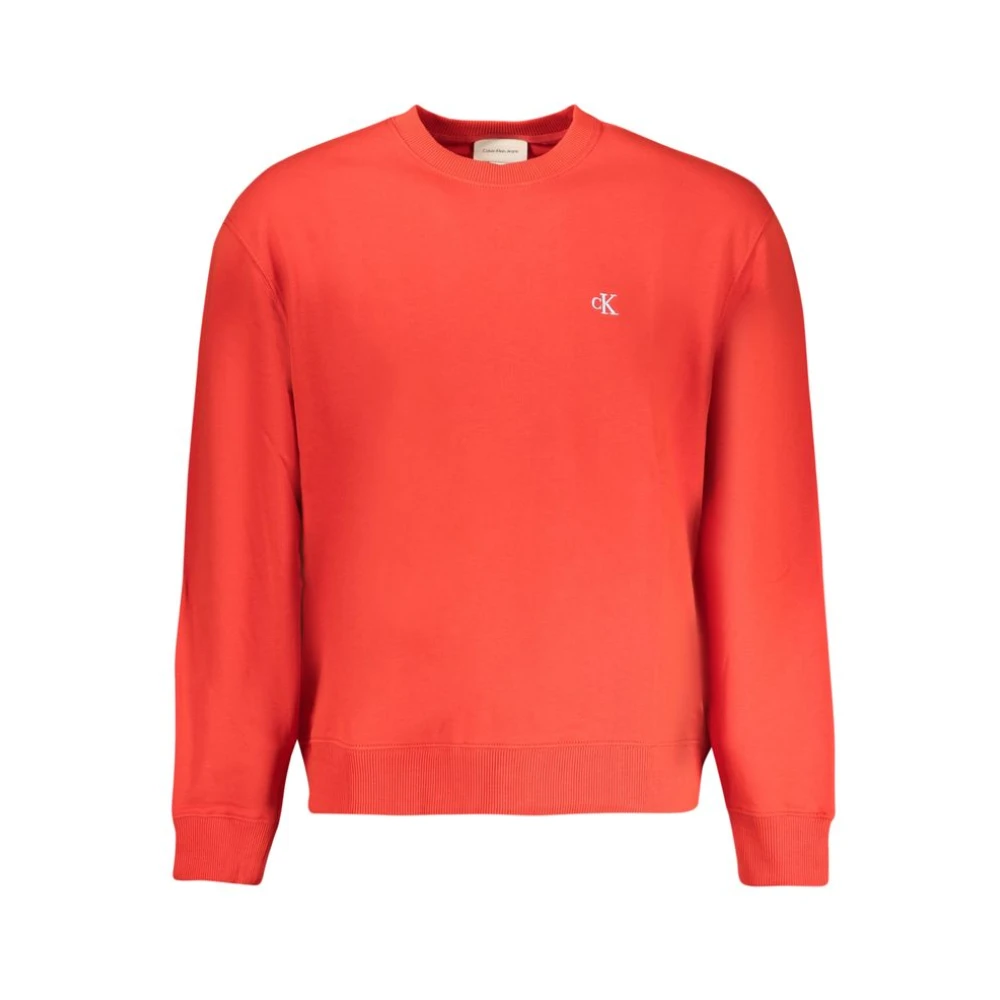 Calvin Klein Men's Red Crewneck Sweatshirt