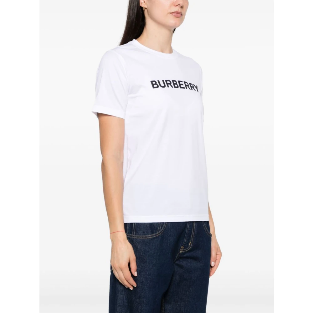 Burberry Witte T-shirts en Polos White Dames