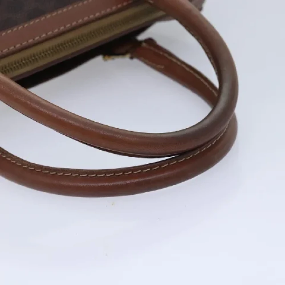 Celine Vintage Pre-owned Canvas handbags Brown Dames
