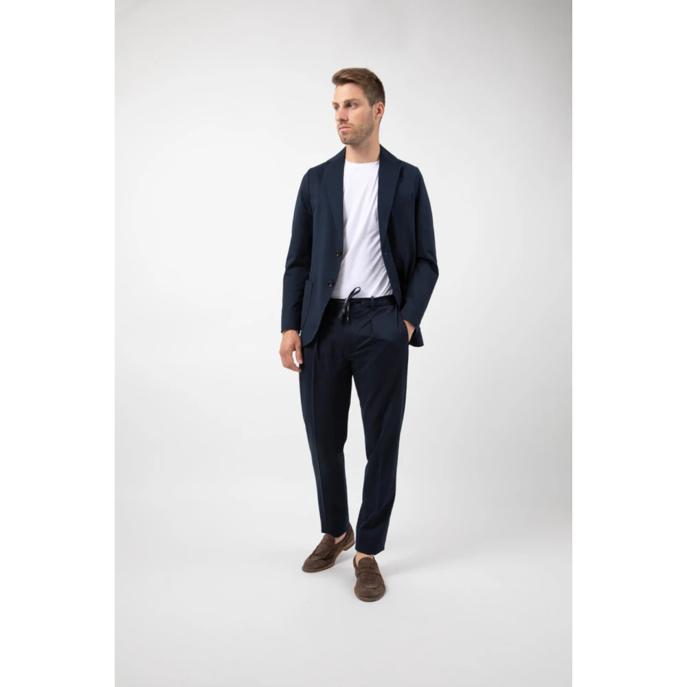 Circolo 1901 Piquet Geplooide Broek Blue Heren