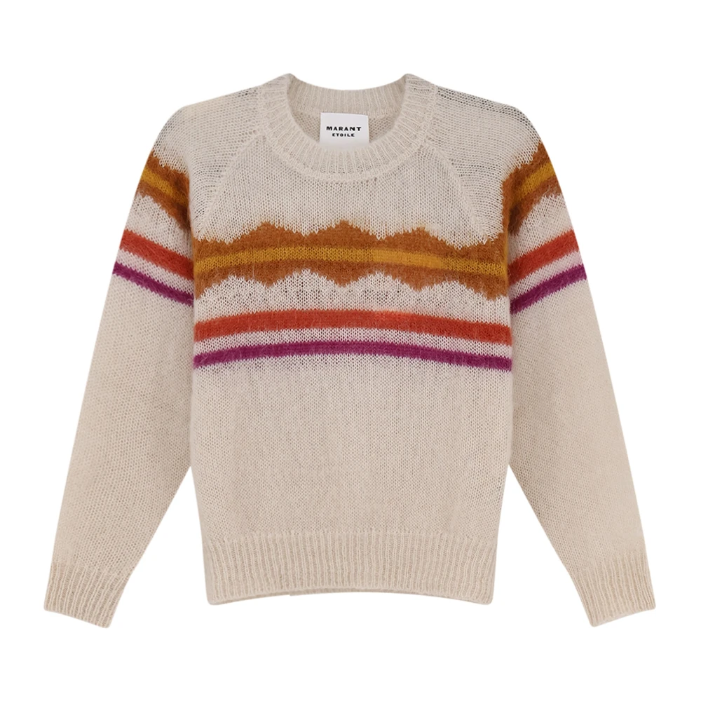 Marant Étoile Vrouw Multicolor Truien & Vesten Dames, Veelkleurig, M, Wol, Crew Neck Sweater