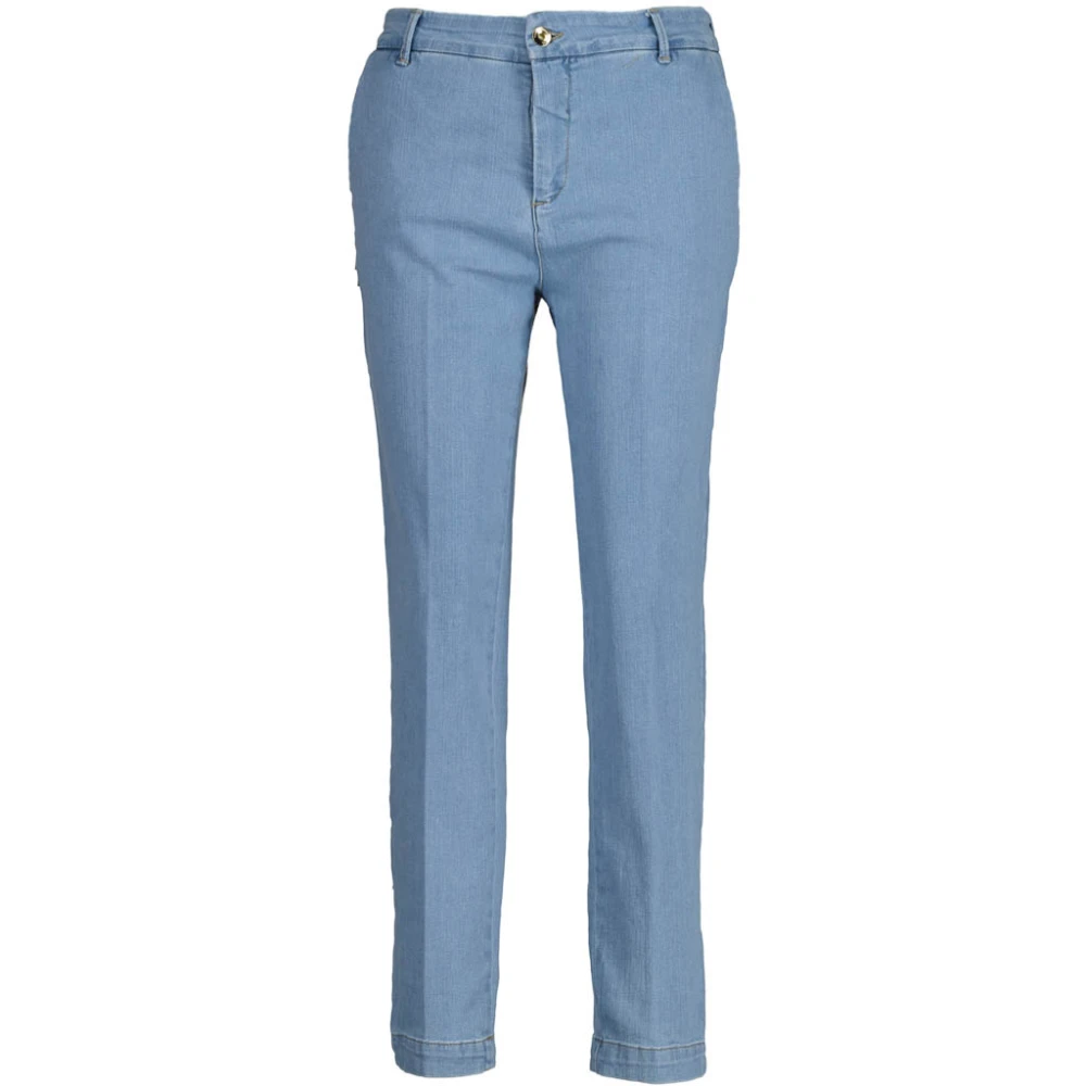 RINASCIMENTO Lichtblauwe Cropped Jeans Dames Blue Dames