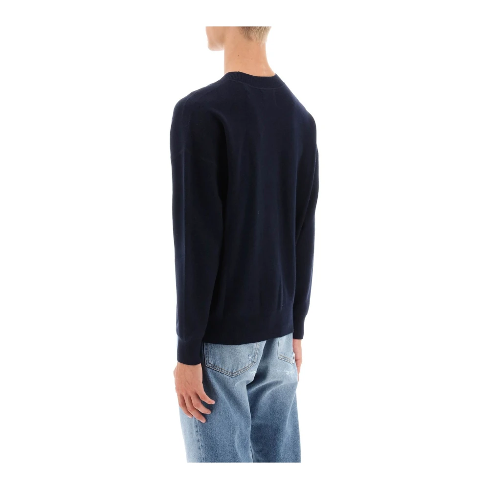 Isabel marant Gezellig Gebreide Pullover Sweater Blue Heren