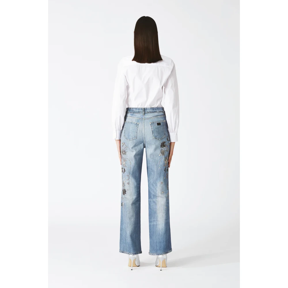Nenette Lichte Denim Jeans Blue Dames