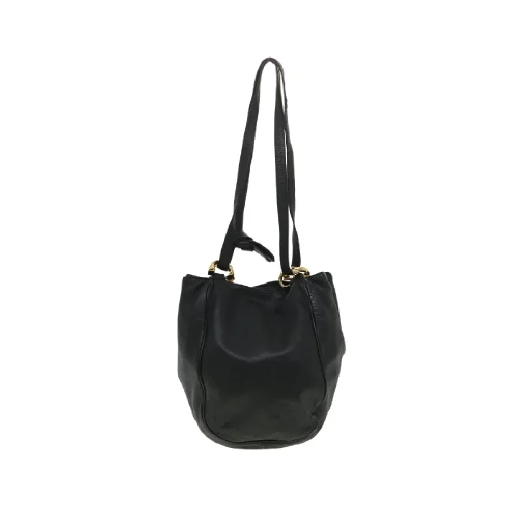 Loewe Pre-owned Leather shoulder-bags Black Dames