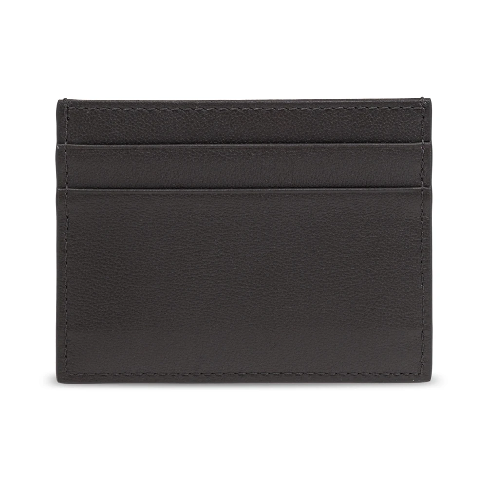 Dolce & Gabbana Leren kaarthouder Gray Heren