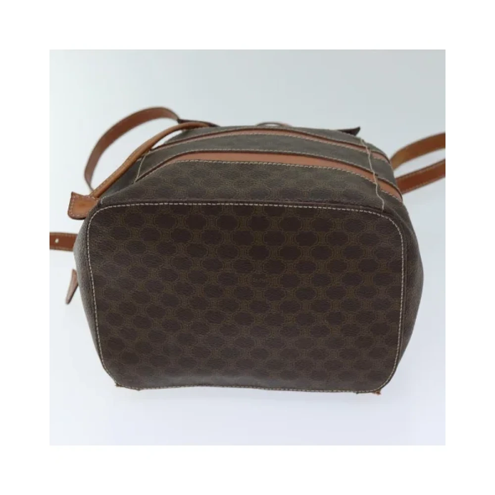 Celine Vintage Pre-owned Leather backpacks Brown Dames