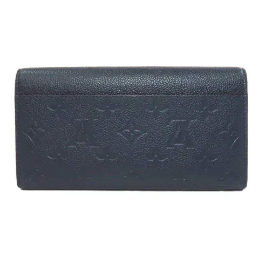Louis Vuitton Vintage Pre-owned Leather wallets Blue Dames