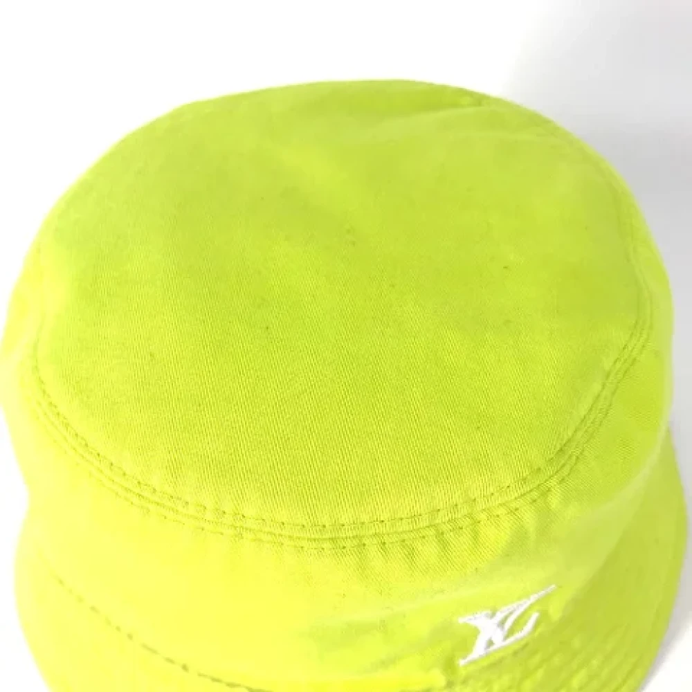 Louis Vuitton Vintage Pre-owned Cotton hats Yellow Dames