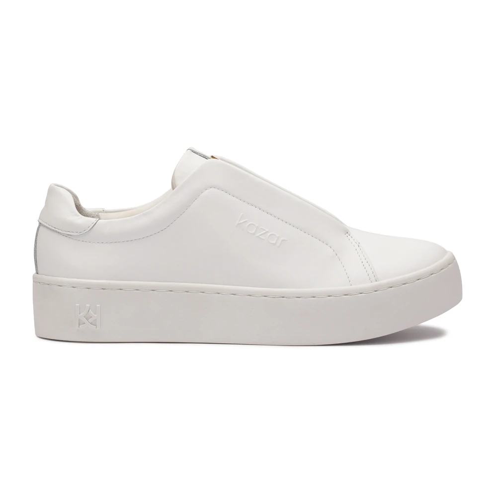 Kazar Witte sneakers met bedekte veters Dames Schoenen