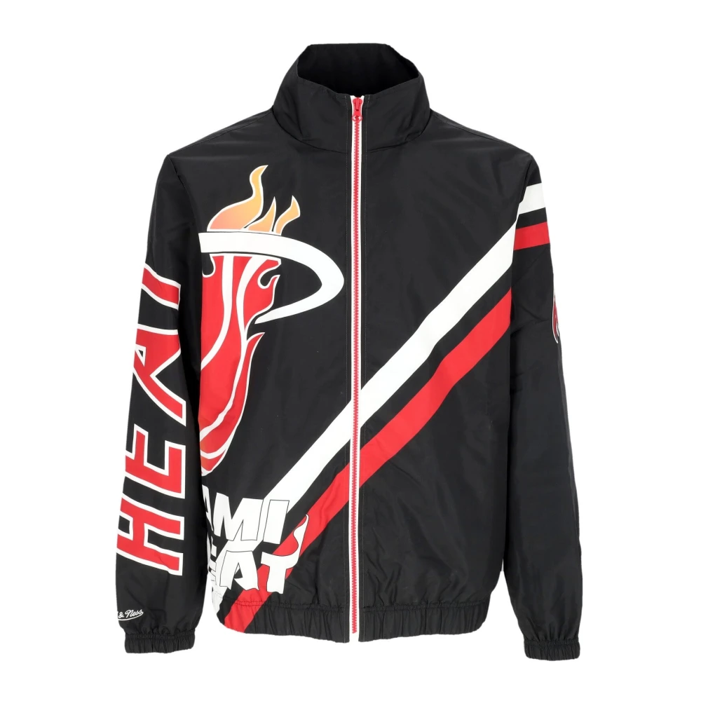 Mitchell & Ness Miami Heat NBA Windbreaker Jas Black Heren