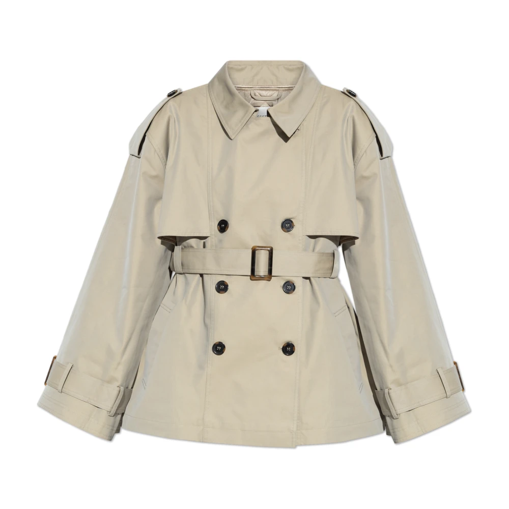 Gestuz Korte trenchcoat Birdiegz Green Dames