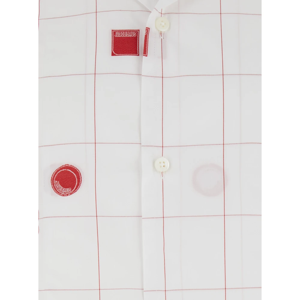 Jacquemus Witte Shirt LA Chemise Jean White Heren