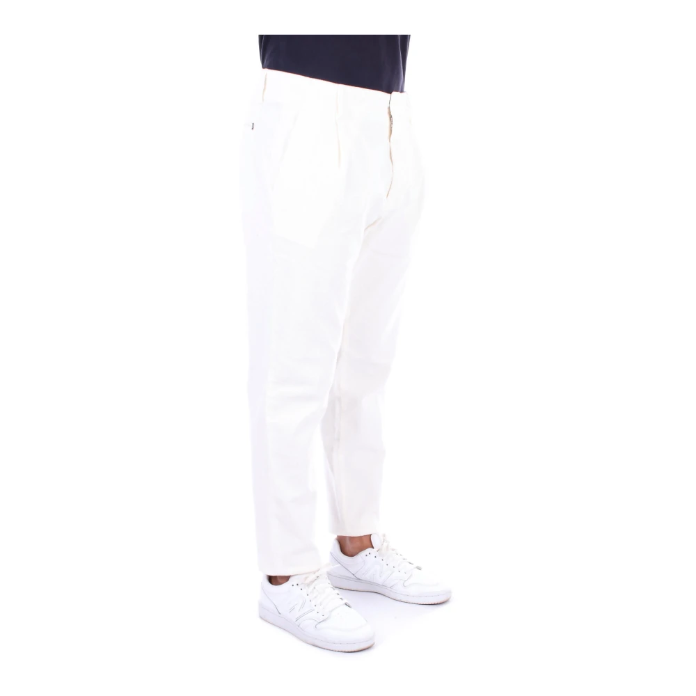 Dondup Crèmekleurige Broek met Achterlogo Beige Heren