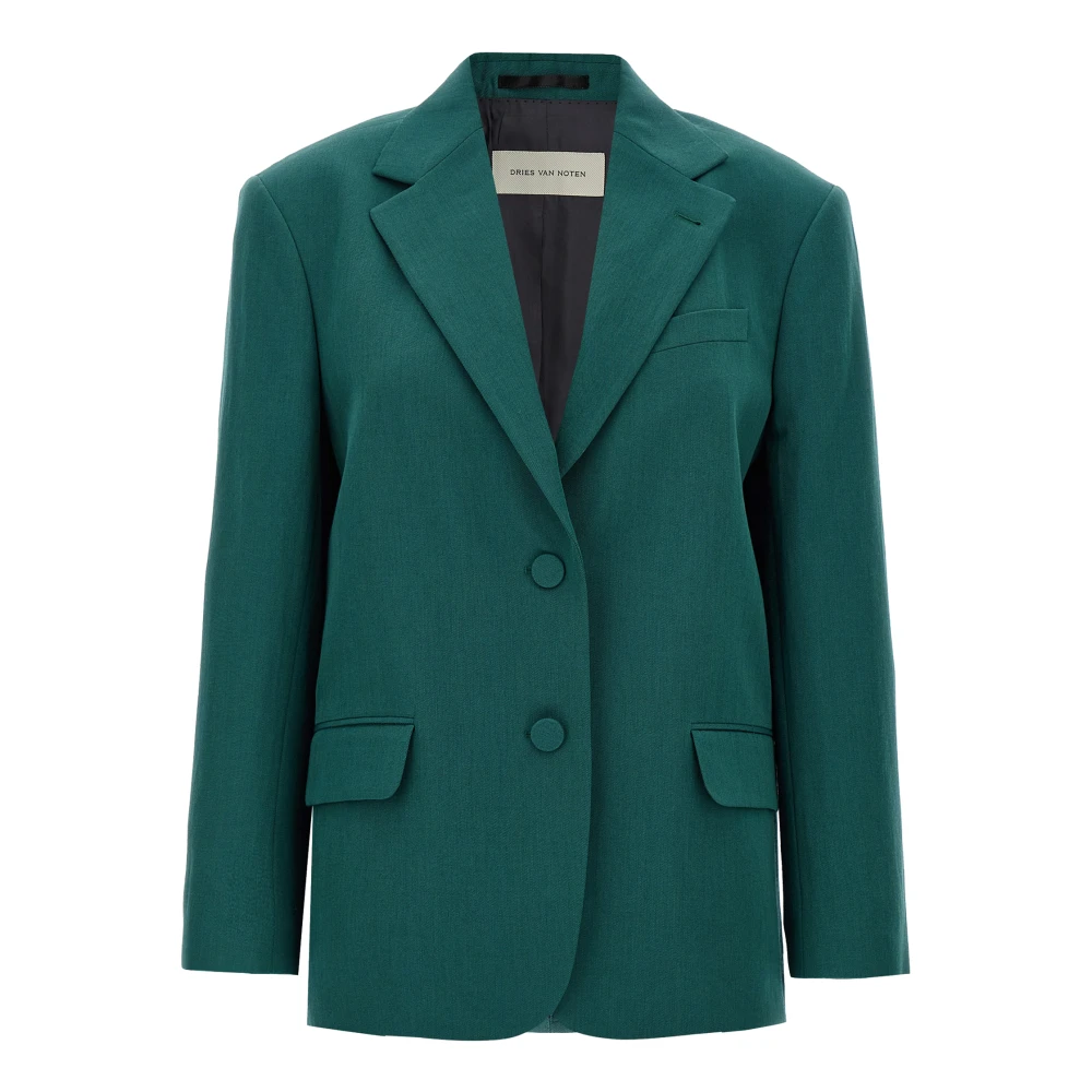 Dries Van Noten Green Blazers, Female, S, Birdy Blazer