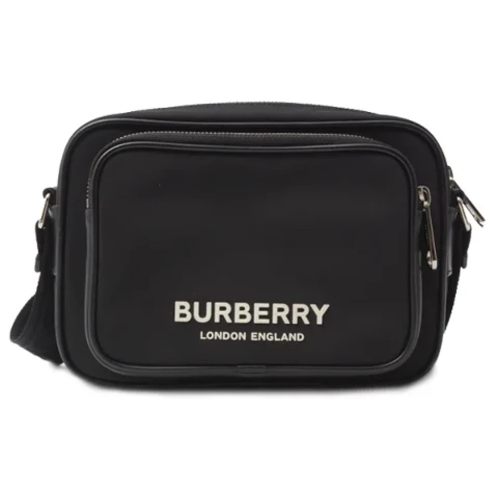 Burberry Vintage Pre-owned Canvas shoulder-bags Black Dames