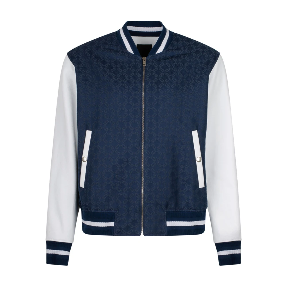 Givenchy Men's Blue Monogram 72 Varsity Jacket