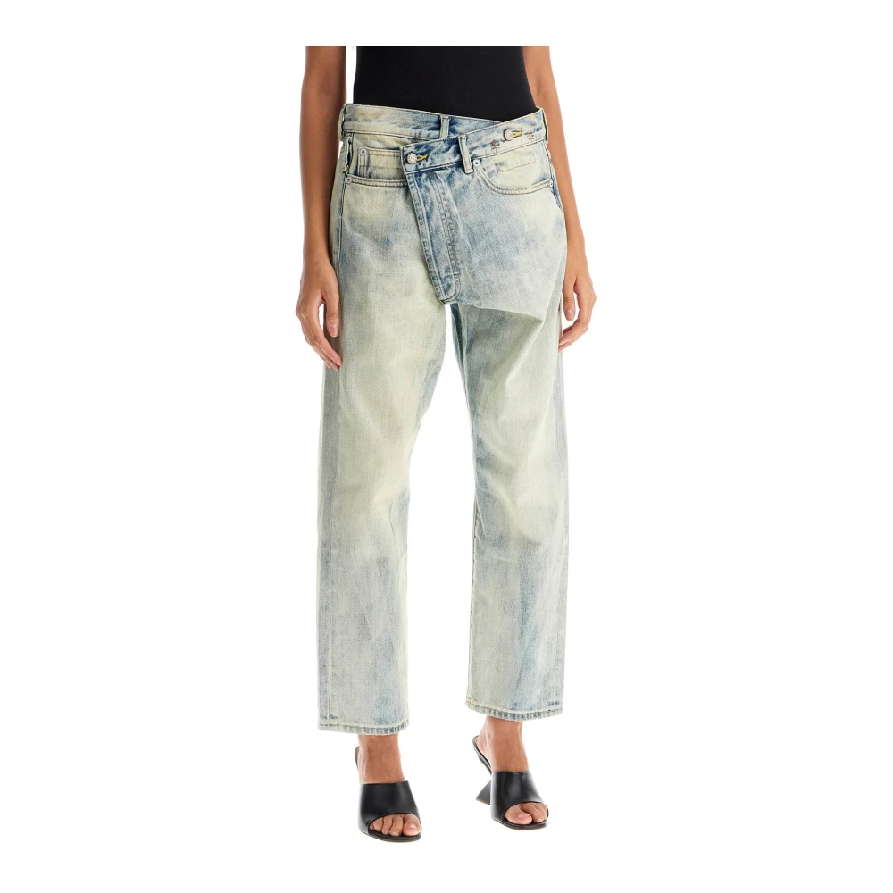 R13 Asymmetrische Denim Jeans Blue Dames