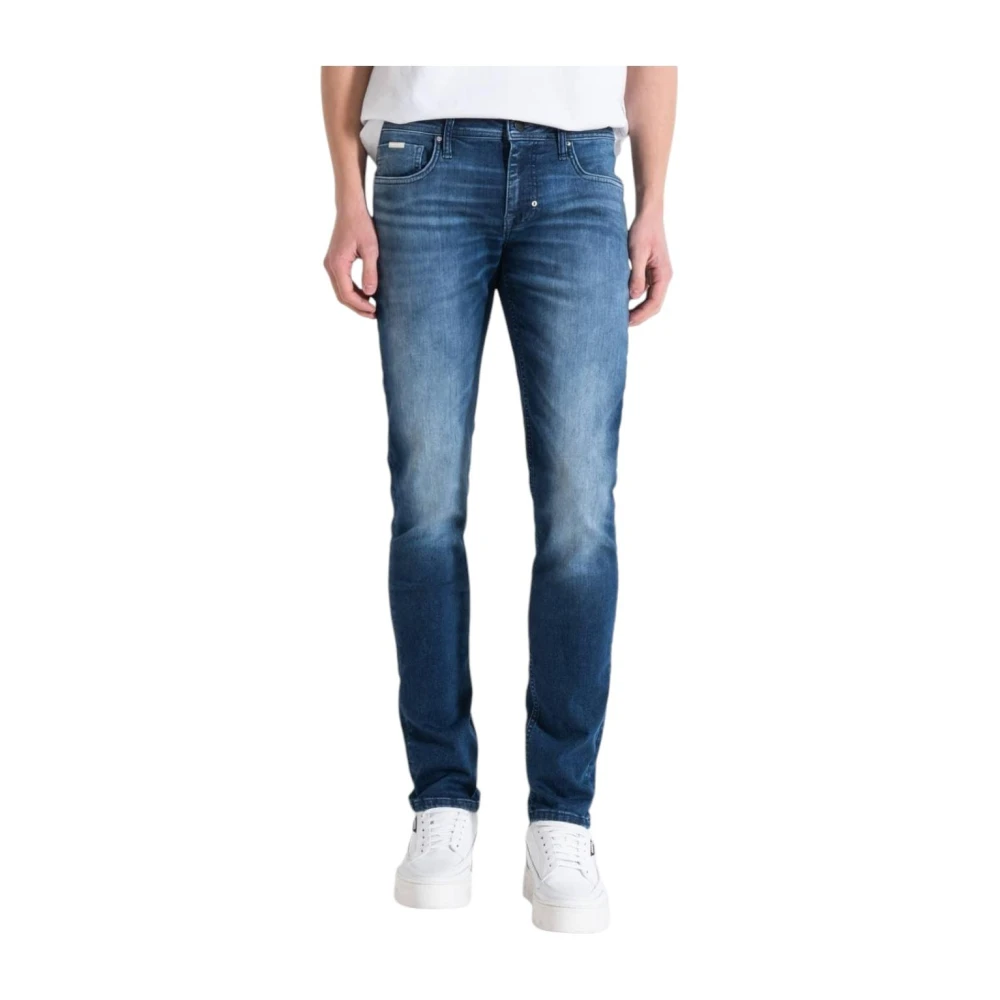 Antony Morato Moderne Tapered Broek Blue Heren