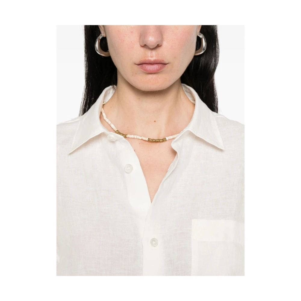 A.p.c. Witte Overhemd Lange Mouwen White Dames
