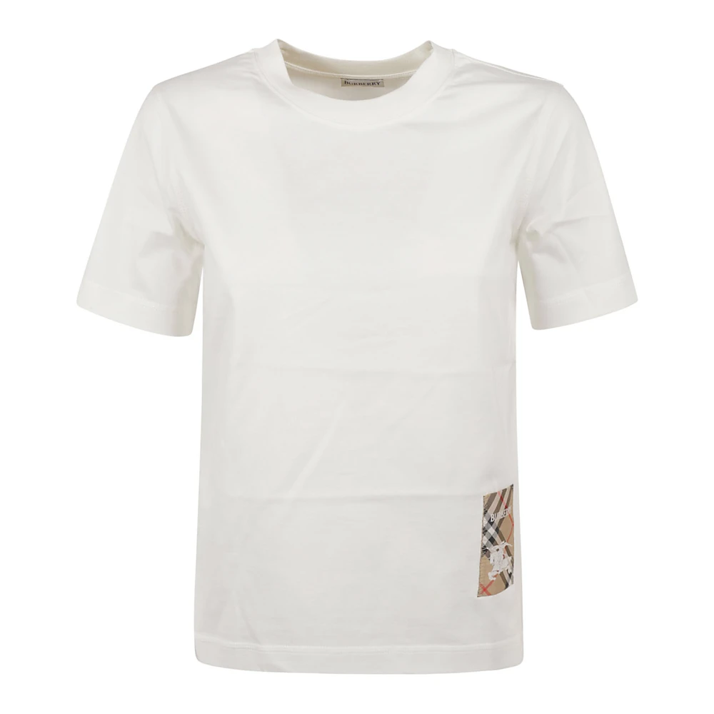 Burberry Women's White Stylish T-Shirts And Polos Collection - T-Shirts - Xs - Tops