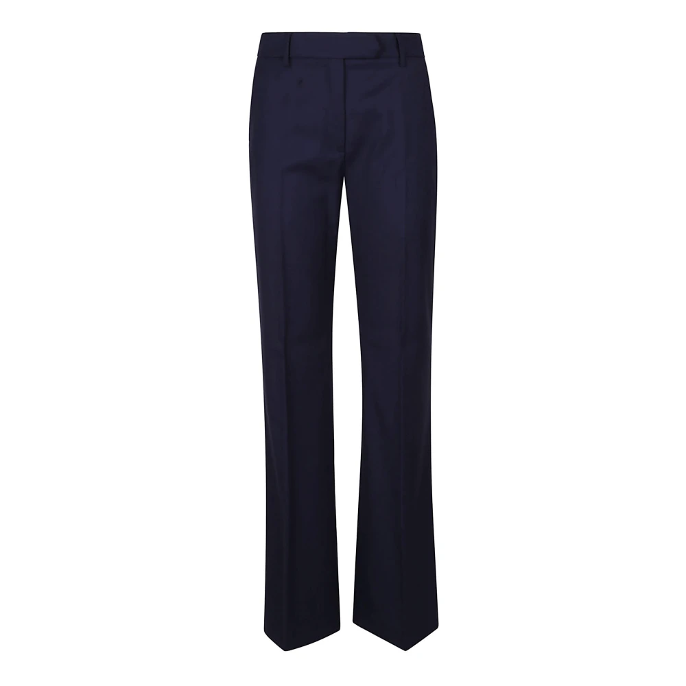 True Royal Blauwe Wollen Broek Gemaakt in Italië Blue Dames