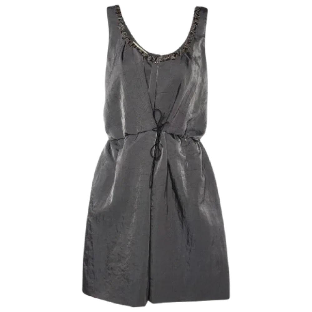 Marni Pre-owned Nylon dresses Gray Dames