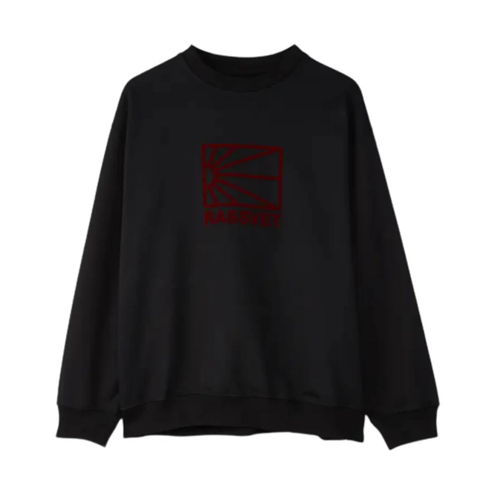 Rassvet Zwarte Sweatshirt met Logo Print Black Heren