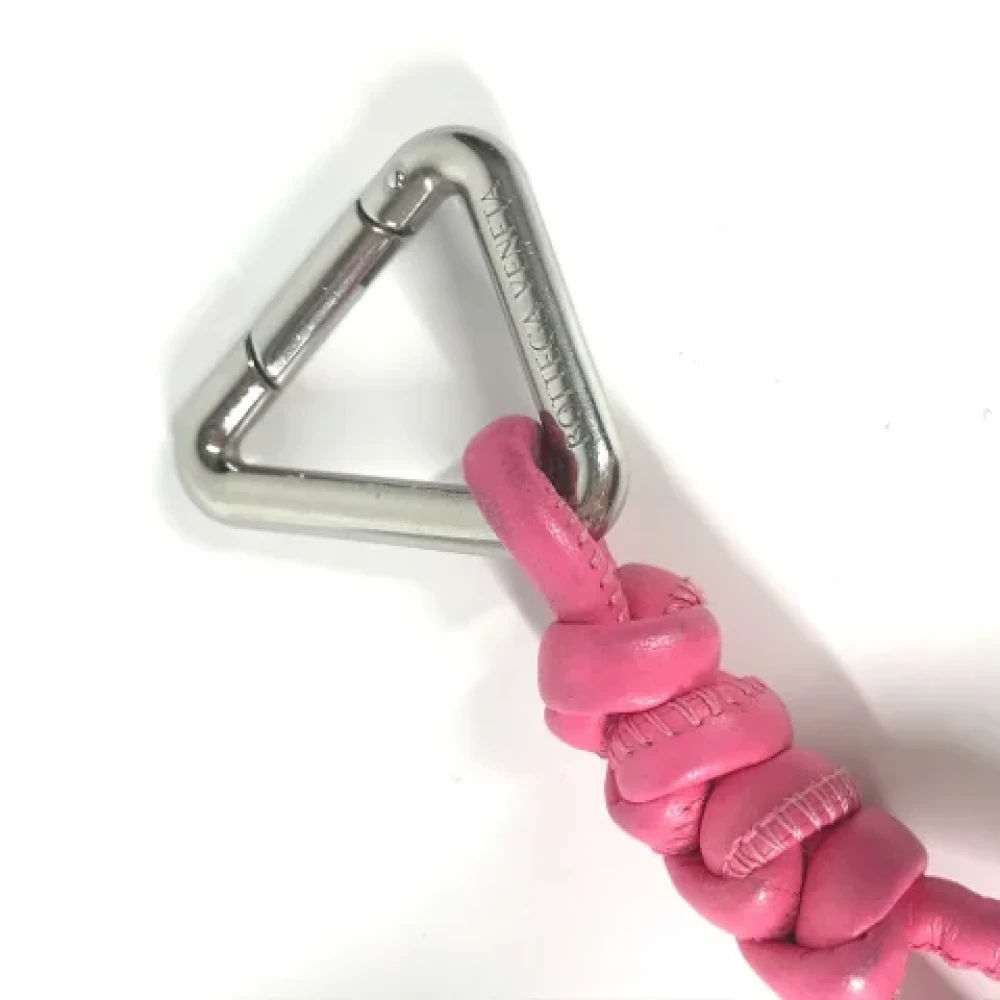 Bottega Veneta Vintage Pre-owned Leather key-holders Pink Dames