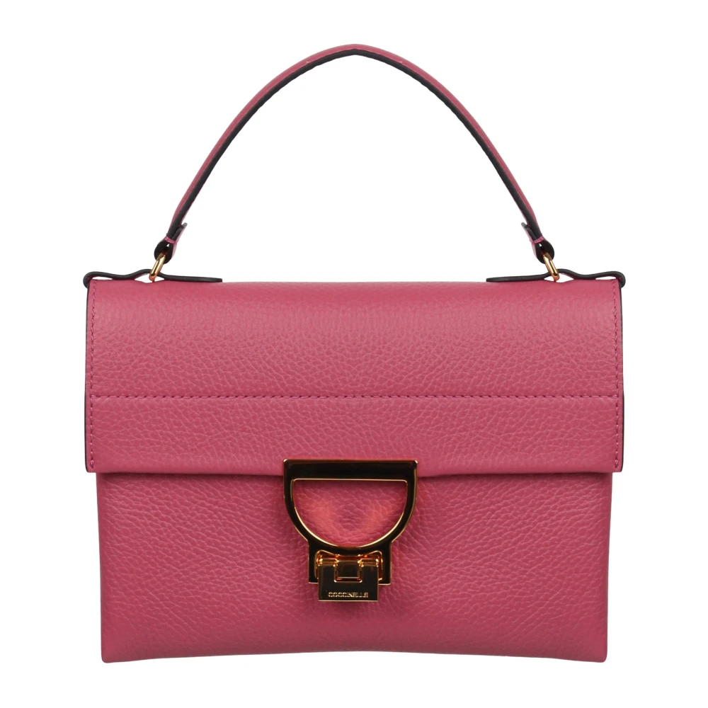 Coccinelle Gekartelde textuur kleine schoudertas Pink Dames