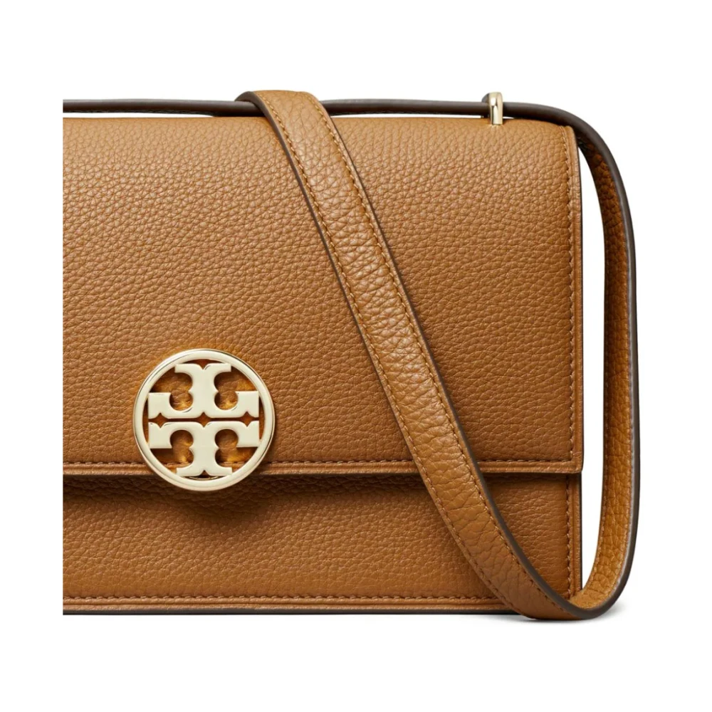 TORY BURCH Bruine Leren Schoudertas Brown Dames