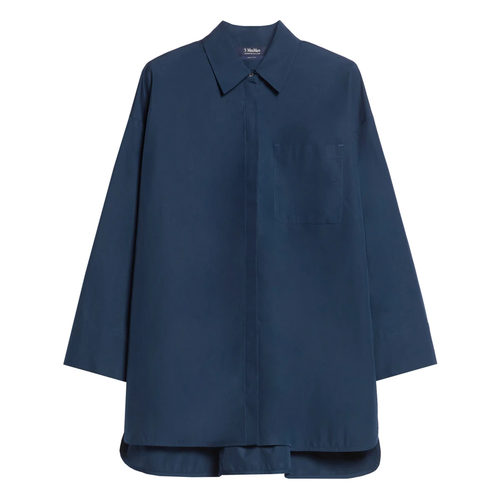 Max Mara Kobalt Blauwe Nacht Stijl Jurk Blue Dames