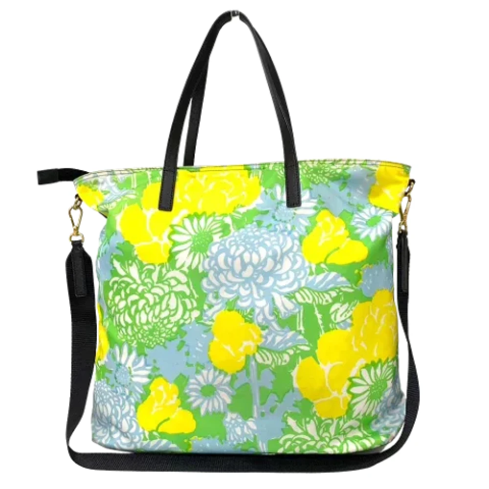 Prada Vintage Pre-owned Canvas prada-bags Multicolor Dames