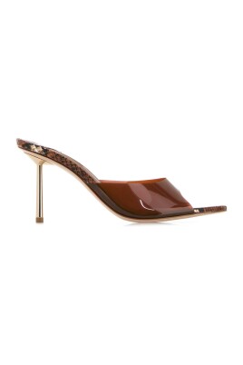 brown-pvc-bella-mules-sandals