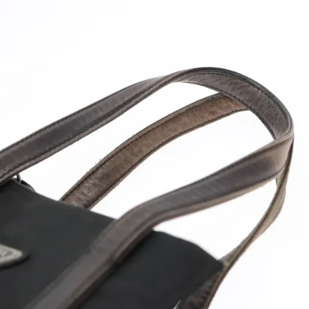 Prada Vintage Pre-owned Nylon handbags Black Dames
