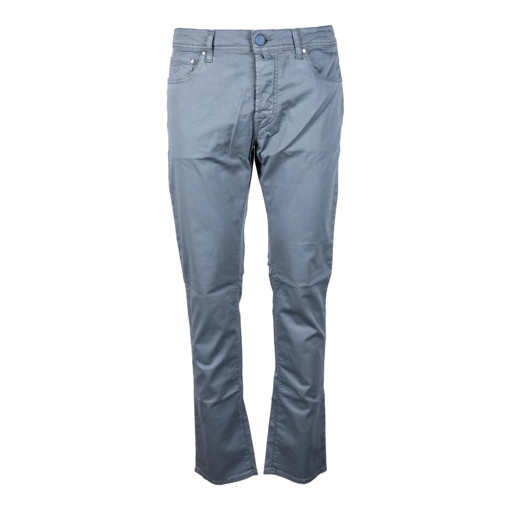 Jacob Cohën Lyocell Katoenmix Stretch Broek Gray Heren