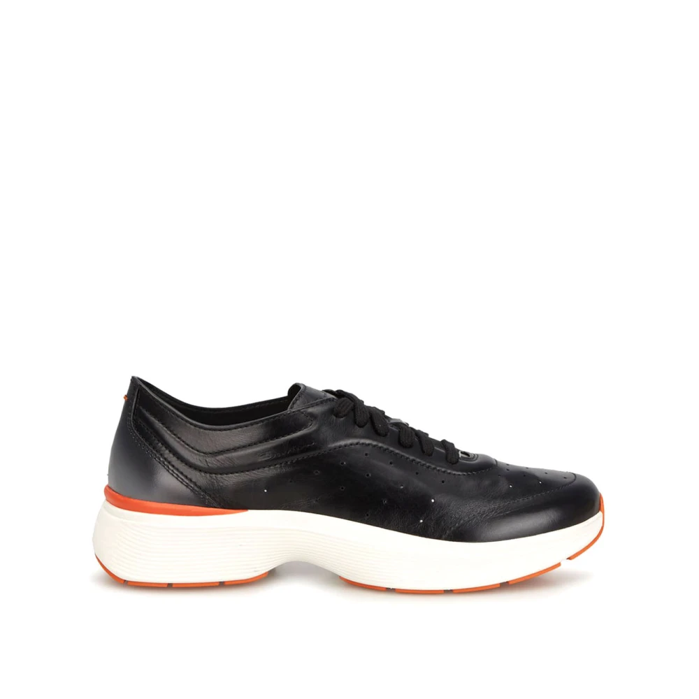 Santoni Men's Black Bartoil Trainers - Sneakers - 6 Uk - Shoes