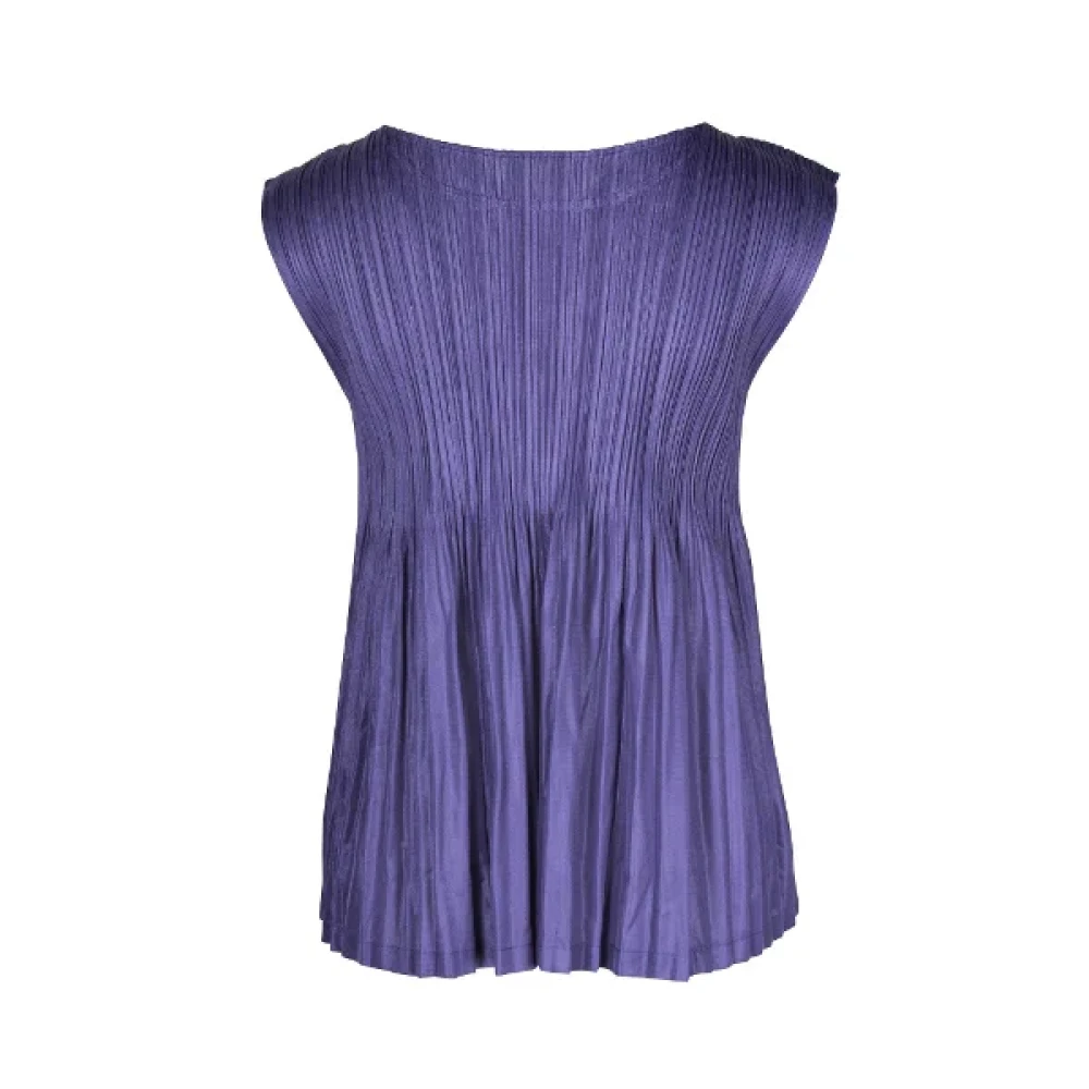 Issey Miyake Pre-owned Polyester tops Purple Dames