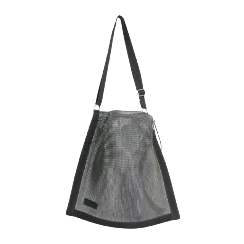 Issey Miyake Pre-owned Leather shoulder-bags Black Dames