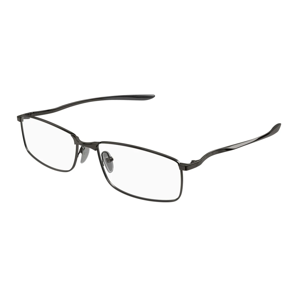 Balenciaga Men's Gray Rectangular Eyeglasses - Glasses - 60 Mm - Accessories