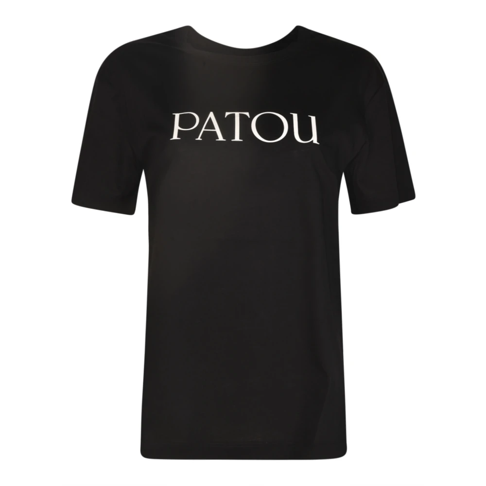 Patou Zwarte T-shirts en Polos Black Dames