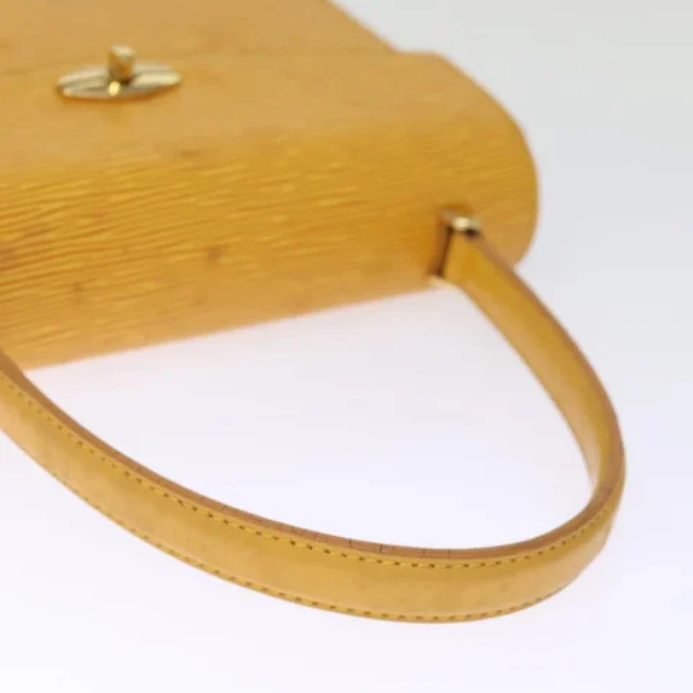 Louis Vuitton Vintage Pre-owned Leather handbags Yellow Dames