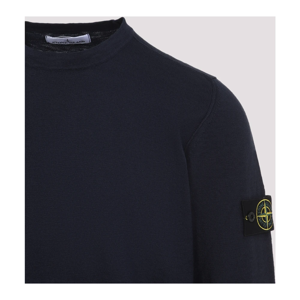Stone Island Blauwe Trui voor Mannen Blue Heren