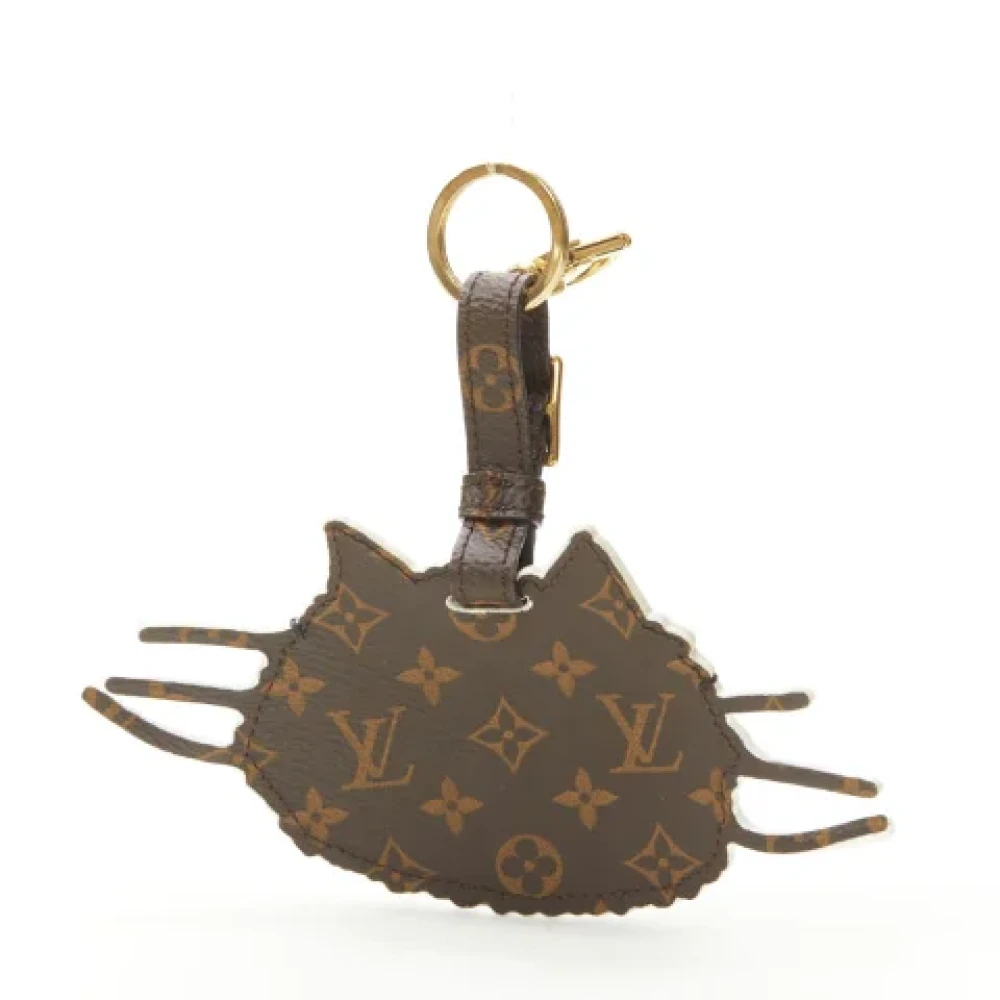 Louis Vuitton Vintage Pre-owned Leather key-holders Gray Dames