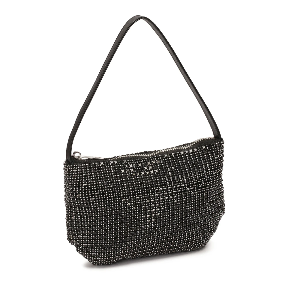 Kazar Zwarte glanzende kleine handtas Black Dames